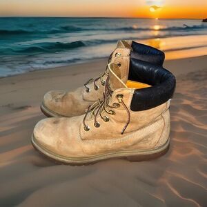 Timberland 6-Inch Premium Waterproof Boots Womens‎ Sz 10 M Wheat Shoes Warm Shoe